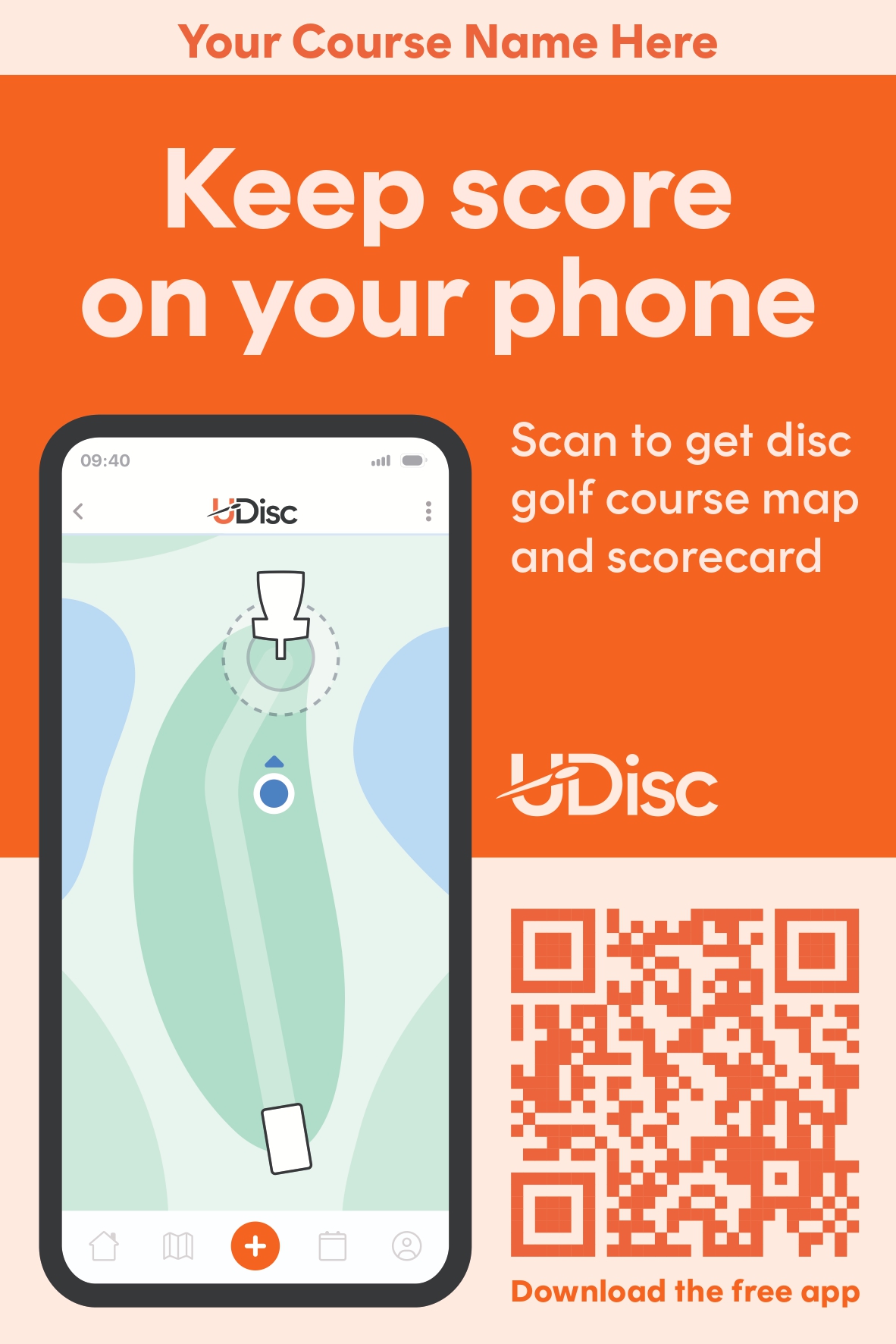 UDisc Course Sign